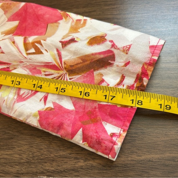 Escada Pink and White Floral Moto Bomber Jacket 40 - Picture 10 of 12